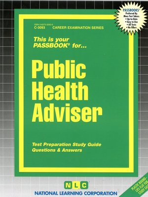 cover image of Public Health Adviser